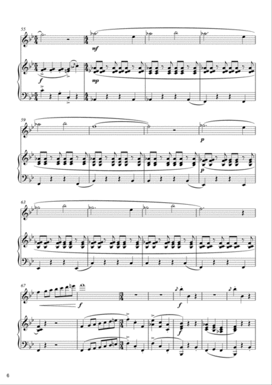 The Corona Suite for Flute and Piano by Simon Peberdy Flute Solo scores gallery preview page 6