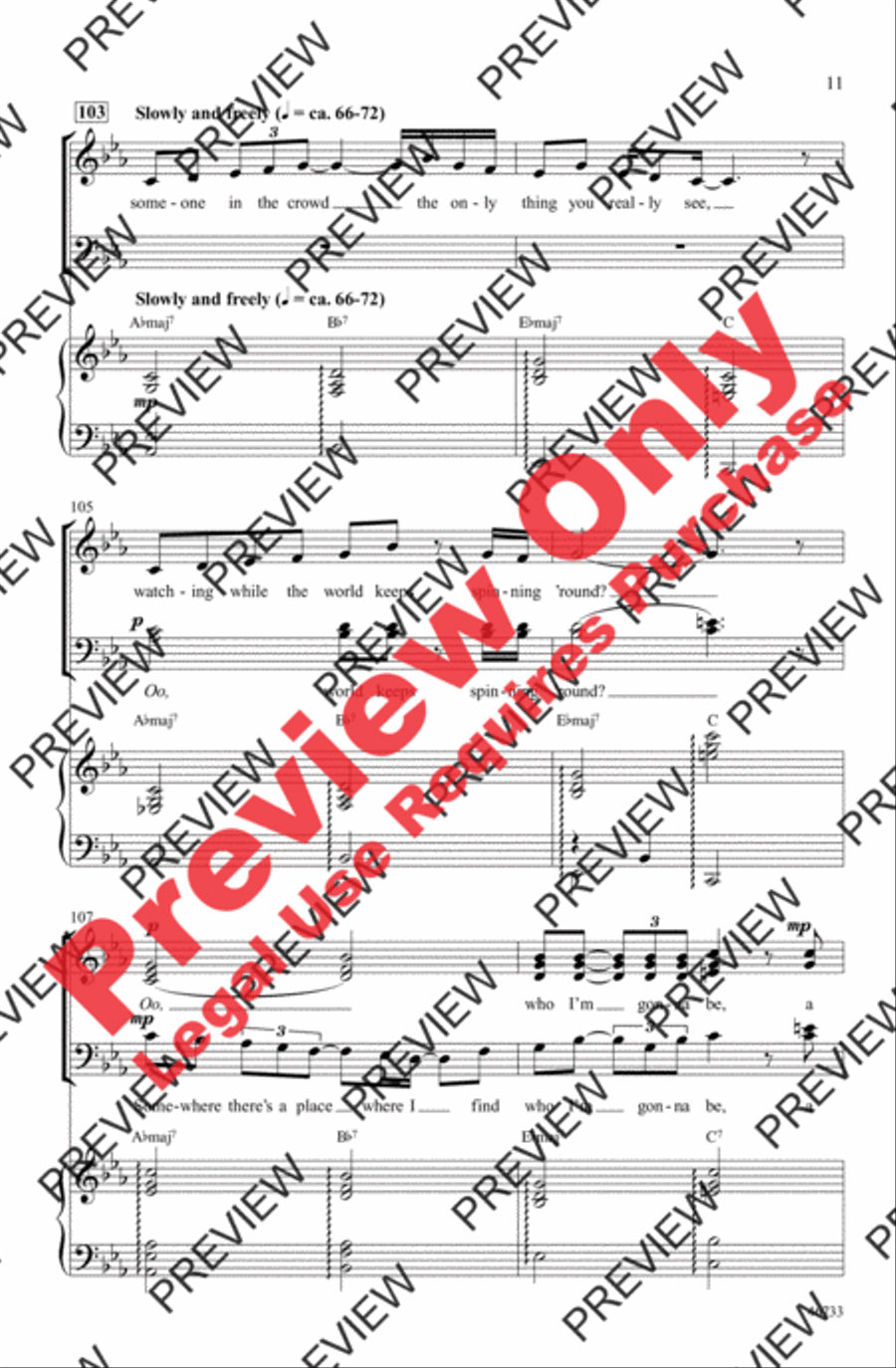 Someone in the Crowd 4-Part scores gallery preview page 11
