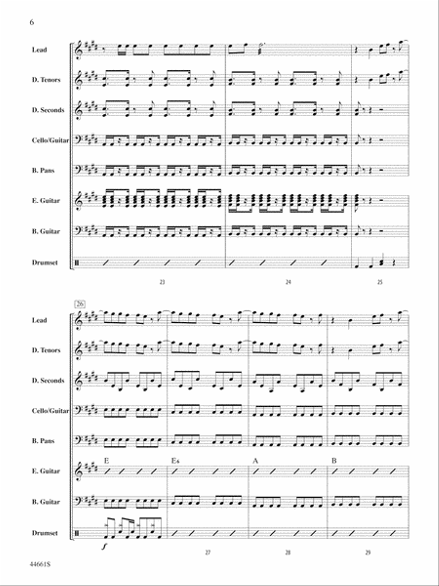 Nothing's Gonna Stop Us Now: Score Percussion scores gallery preview page 6