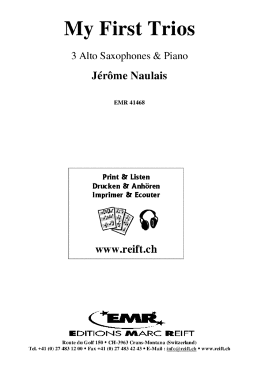 My First Trios Alto Saxophone scores gallery preview page 2