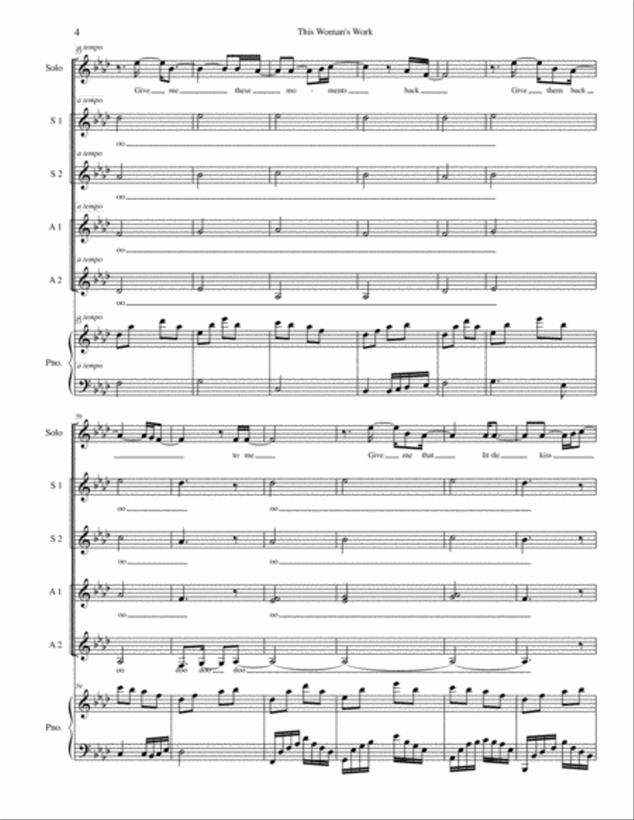 This Woman's Work SSA scores gallery preview page 4