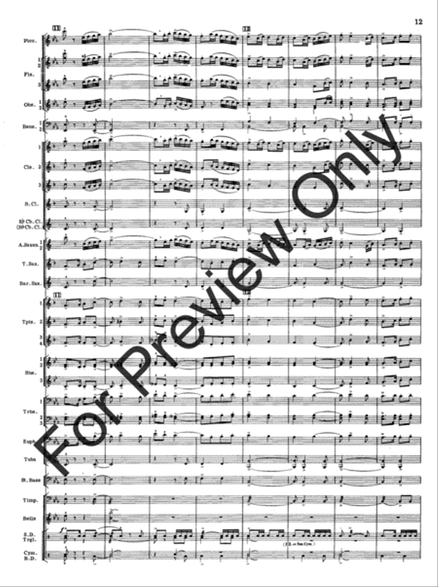 Appalachian Overture (Score) Concert Band scores gallery preview page 14
