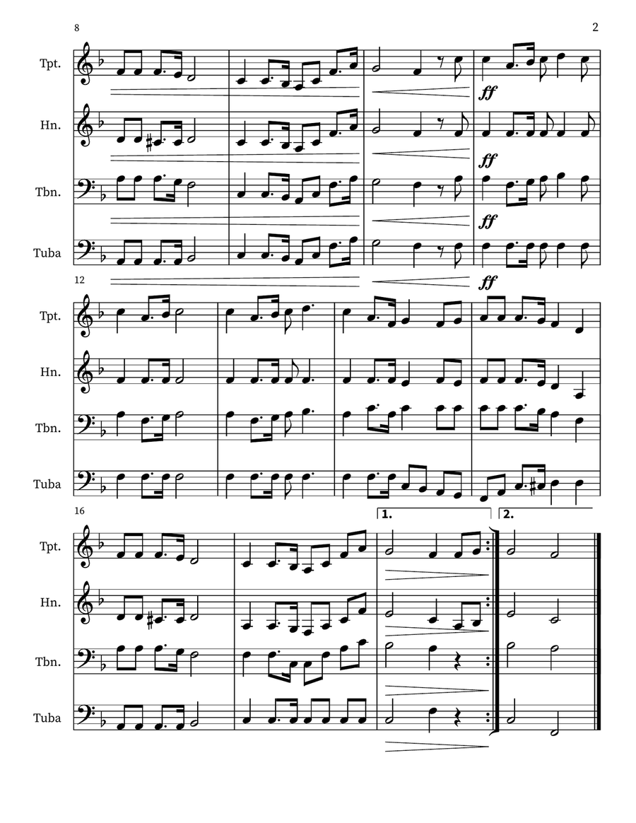 The Battle Cry of Freedom Small Ensemble scores gallery preview page 2
