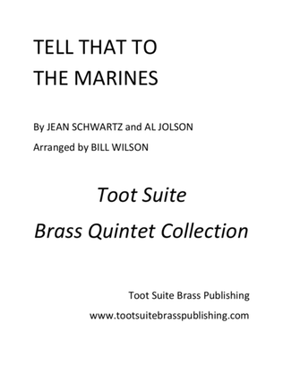 Book cover for Tell That To The Marines