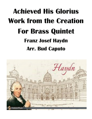 Book cover for Achieved His Glorius Work from the Creation for Brass Quintet