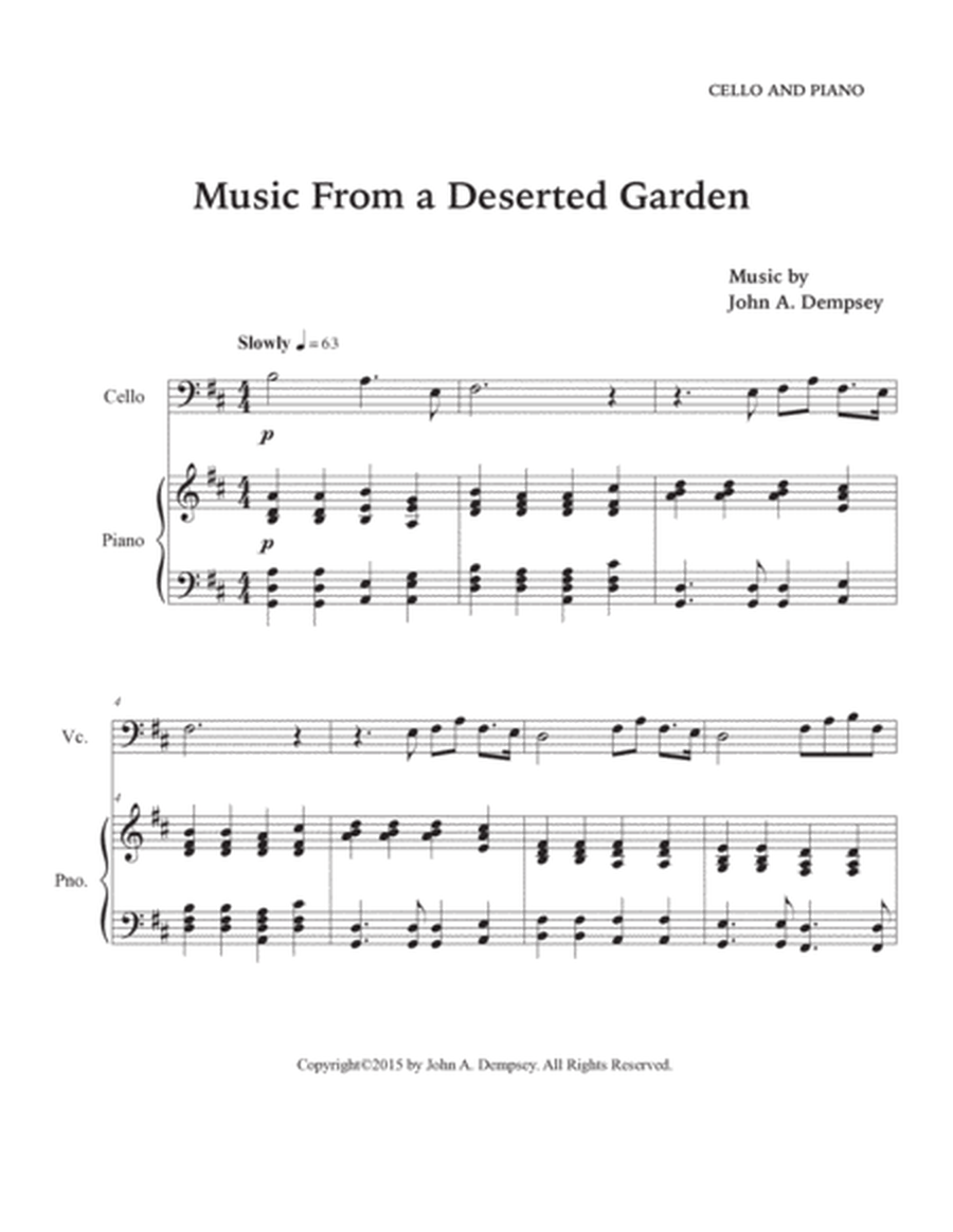 Music From a Deserted Garden (Cello and Piano) image number null