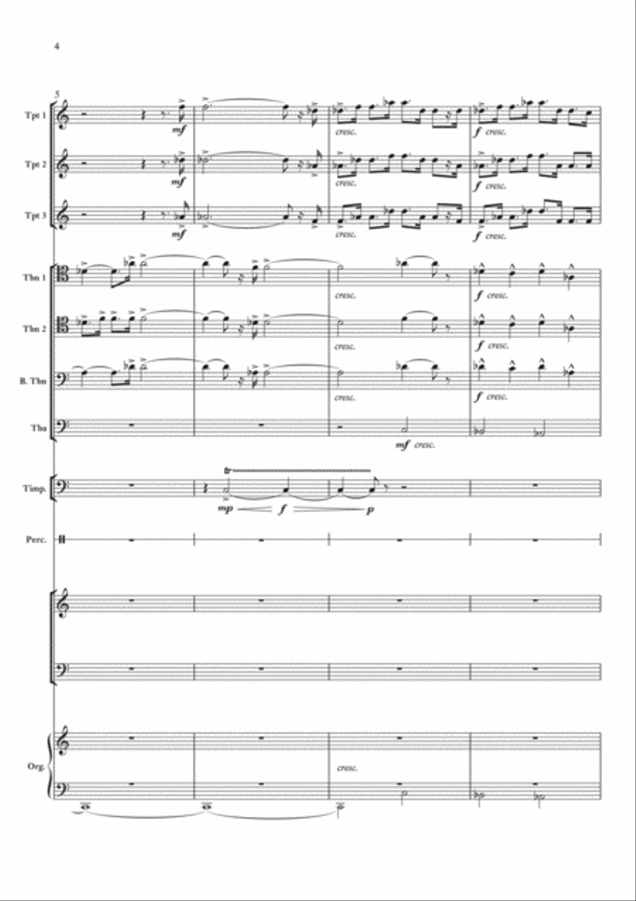 Christ the Lord is risen today 4-Part scores gallery preview page 4