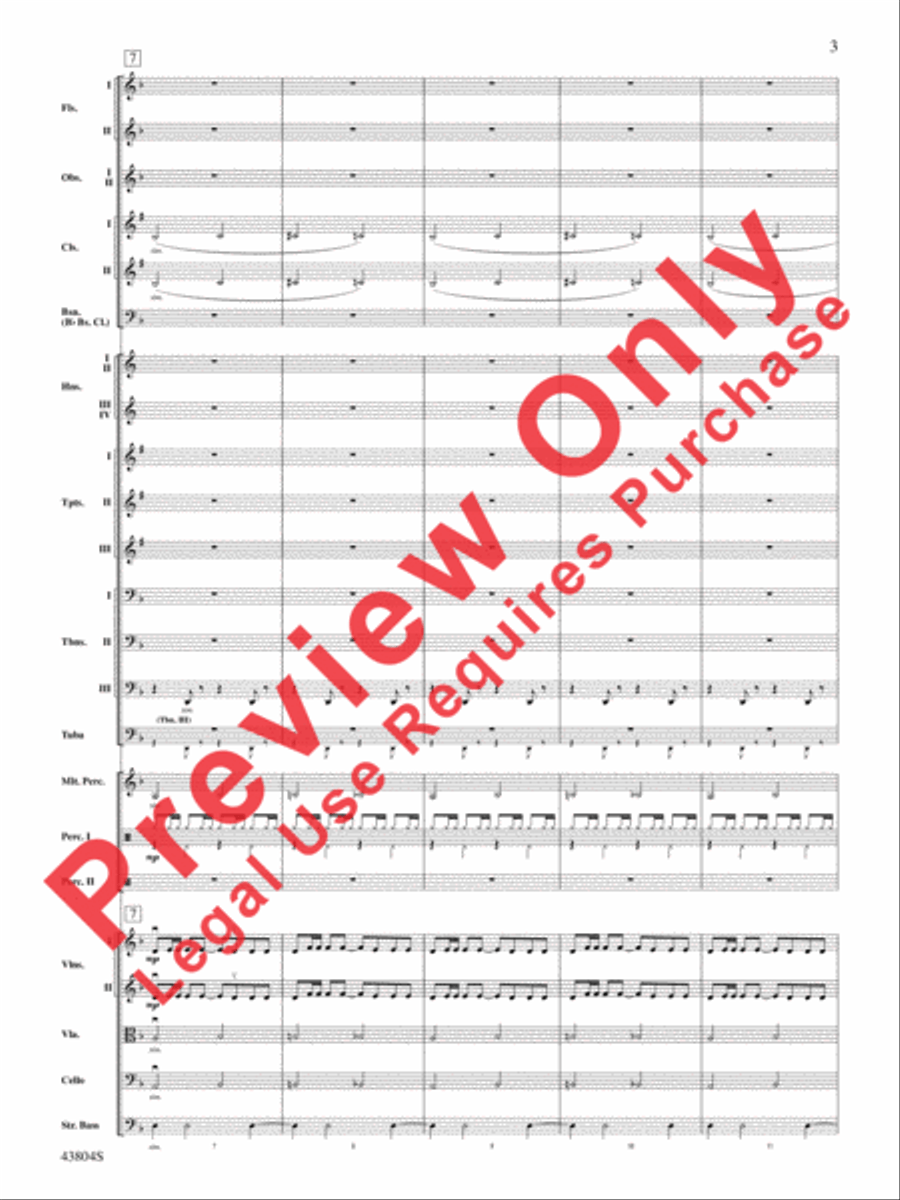 James Bond Theme Full Orchestra scores gallery preview page 4