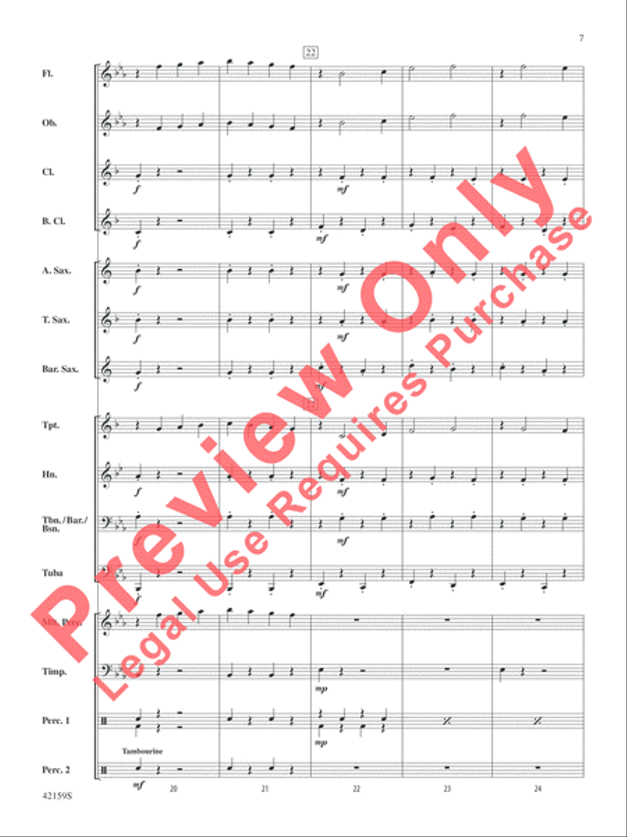 Two, by George Two, by George Concert Band scores gallery preview page 8