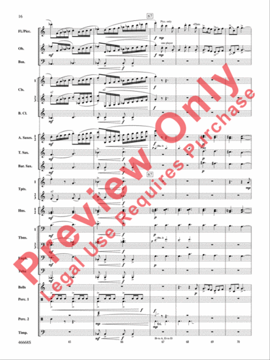 Skydance Concert Band scores gallery preview page 17