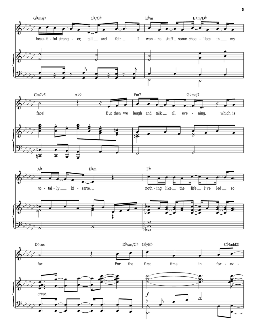 For The First Time In Forever (from Frozen) Piano, Vocal scores gallery preview page 5