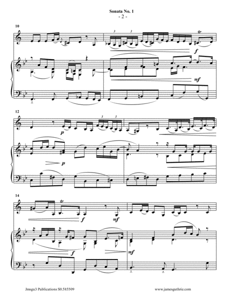 Vivaldi: Sonata No. 1 for Bass Clarinet & Piano image number null