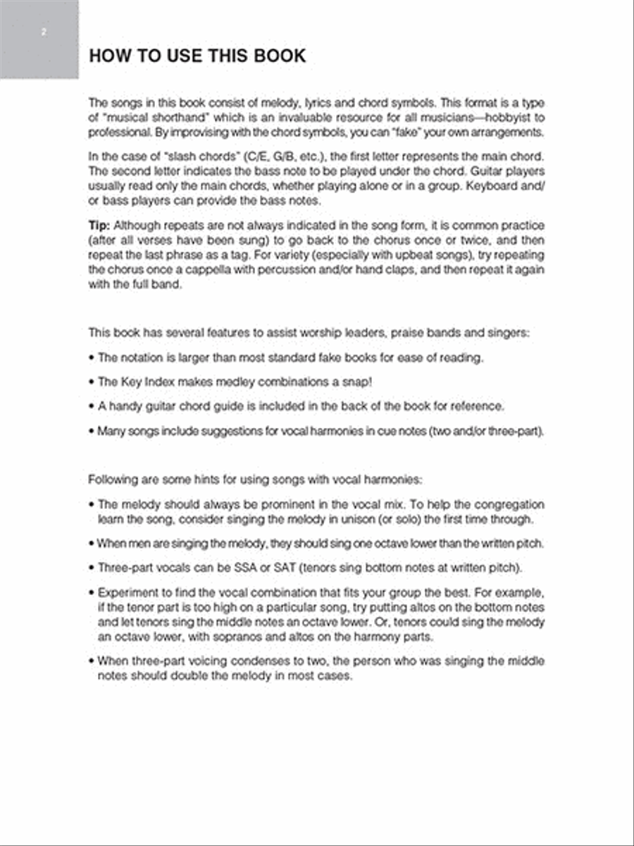 The Praise & Worship Fake Book – 2nd Edition Flute scores gallery preview page 2