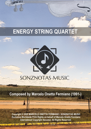 Book cover for Energy String Quartet - Sheet Music for String Quartet [Score and Parts]
