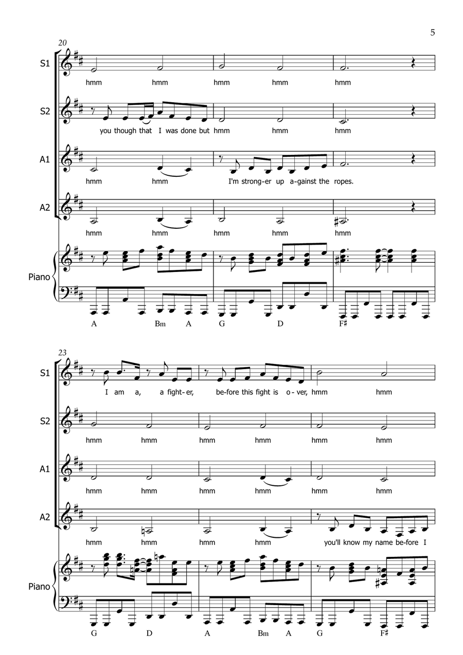 Before I Go Before I Go SSAA scores gallery preview page 5