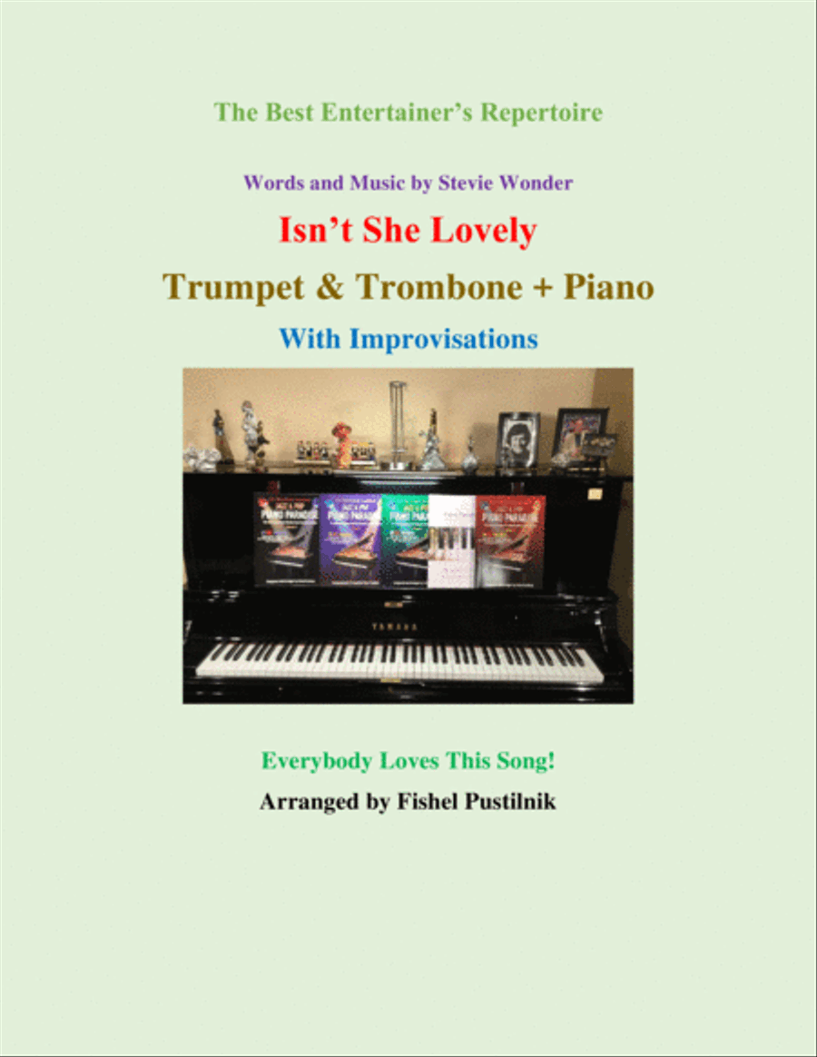 Isn't She Lovely Brass Duet scores gallery preview page 1