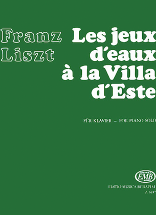 Book cover for Les Jeux d'eaux à la Ville d'Este from Années de pèlerinage