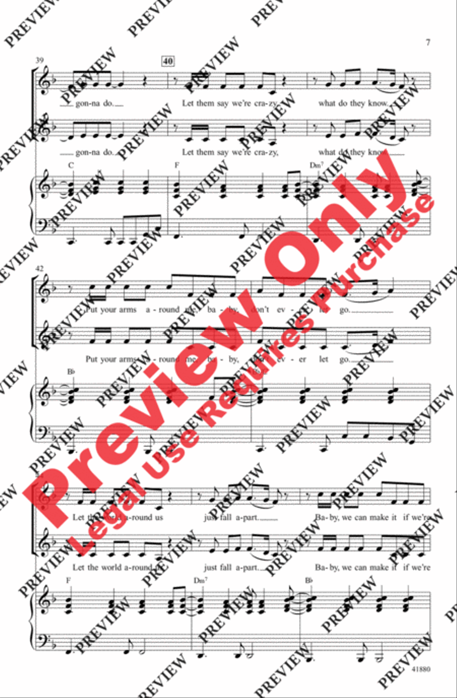 Nothing's Gonna Stop Us Now Women's Choir scores gallery preview page 7