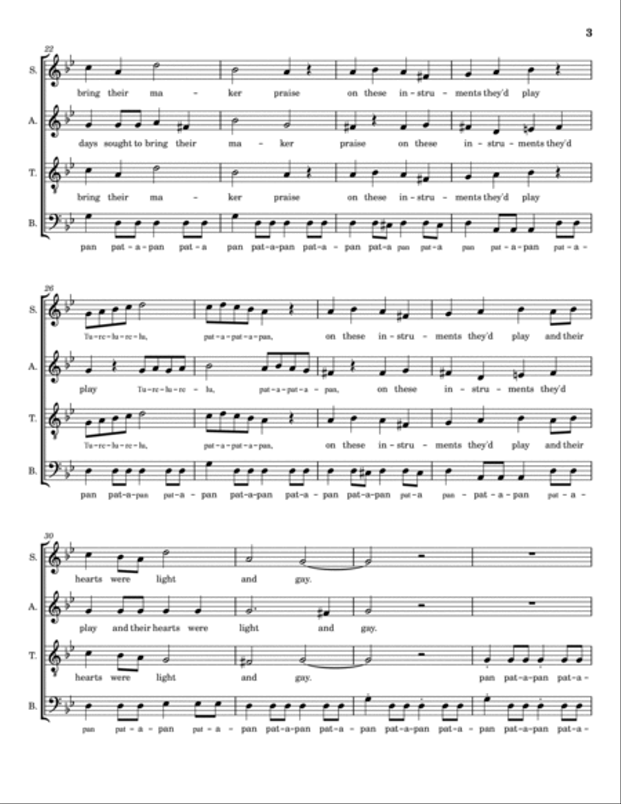 The Little Drummer Boy 4-Part scores gallery preview page 3