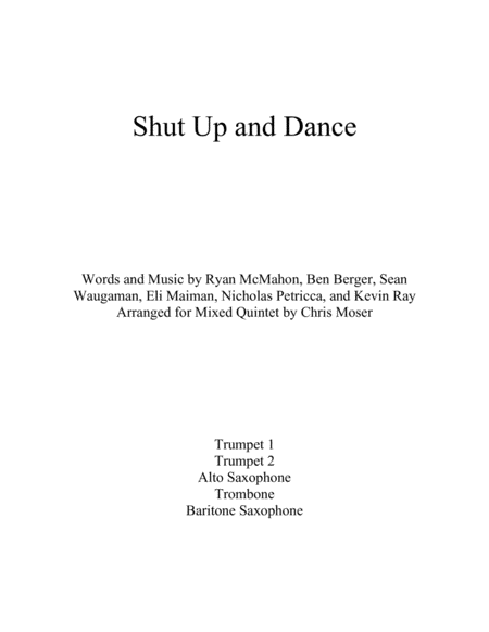 Shut Up And Dance image number null