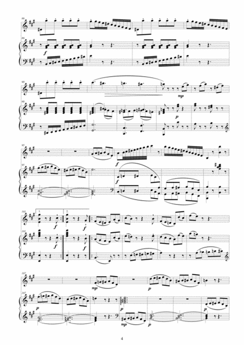 Mozart - Violin Sonata No.35 in A major K 526 for Violin and Piano - Score and Part image number null