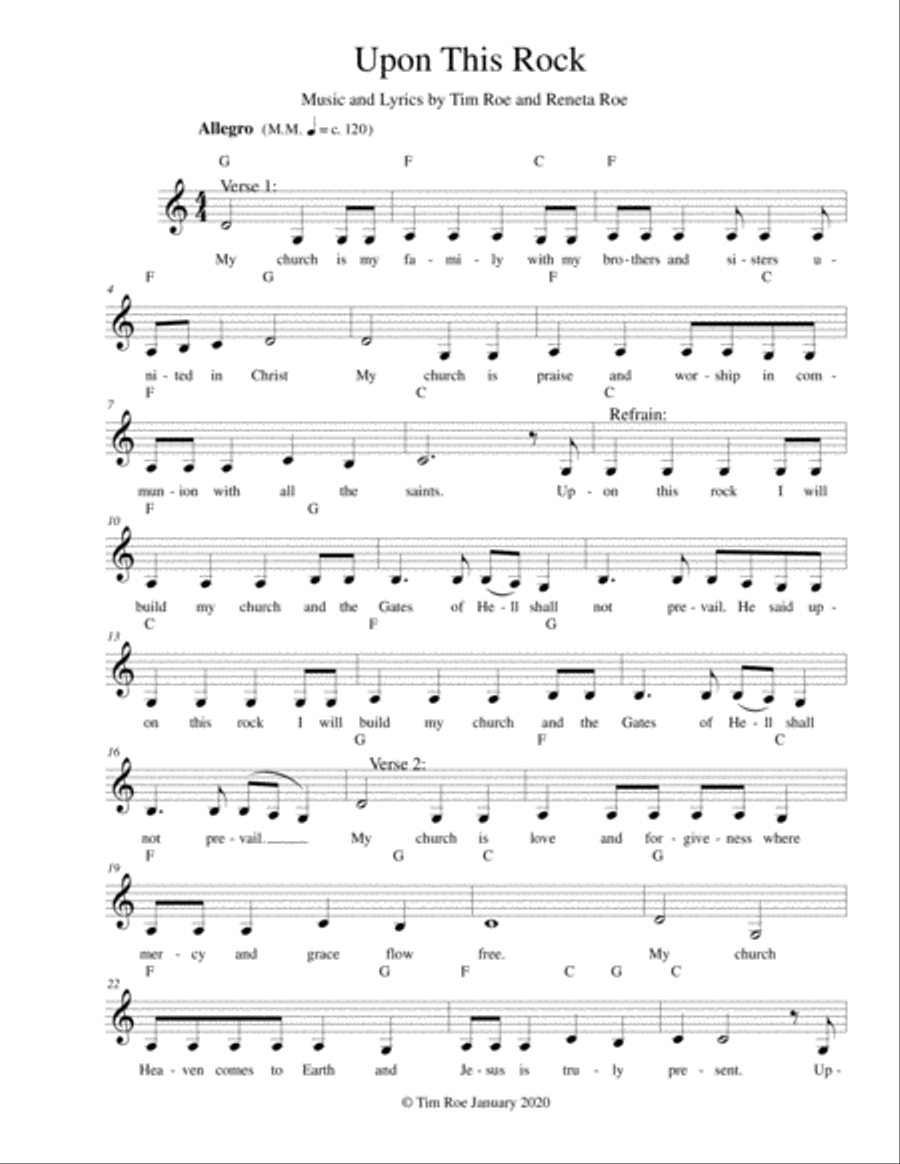 Upon This Rock Small Ensemble scores gallery preview page 1