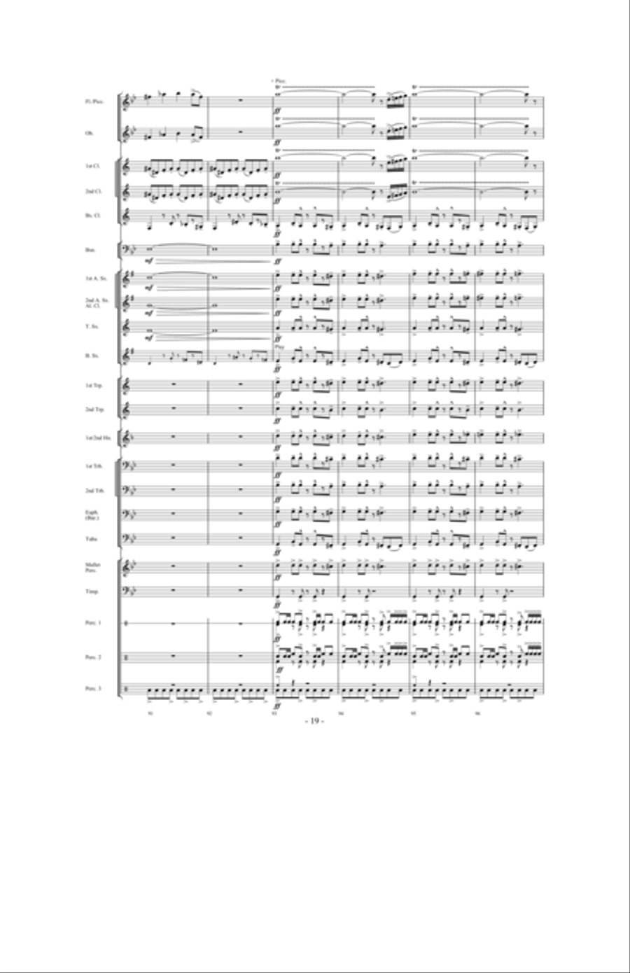 Night Ride Through Metropolis Concert Band scores gallery preview page 18