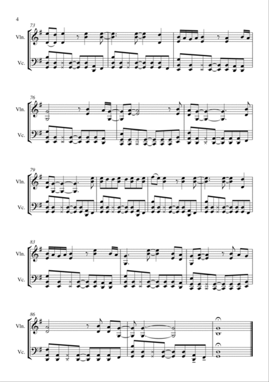 Stand By Me Stand By Me String Duet scores gallery preview page 5