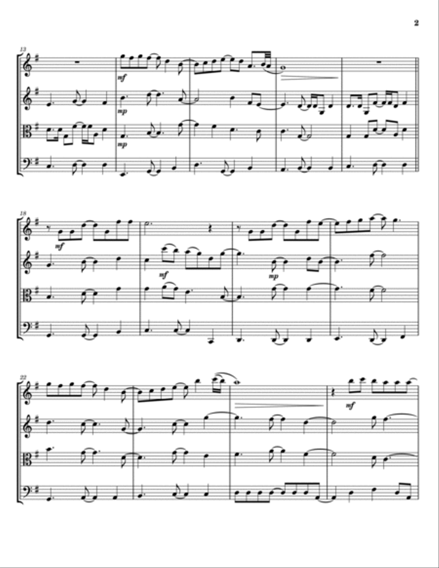 Ever Ever After String Quartet scores gallery preview page 2