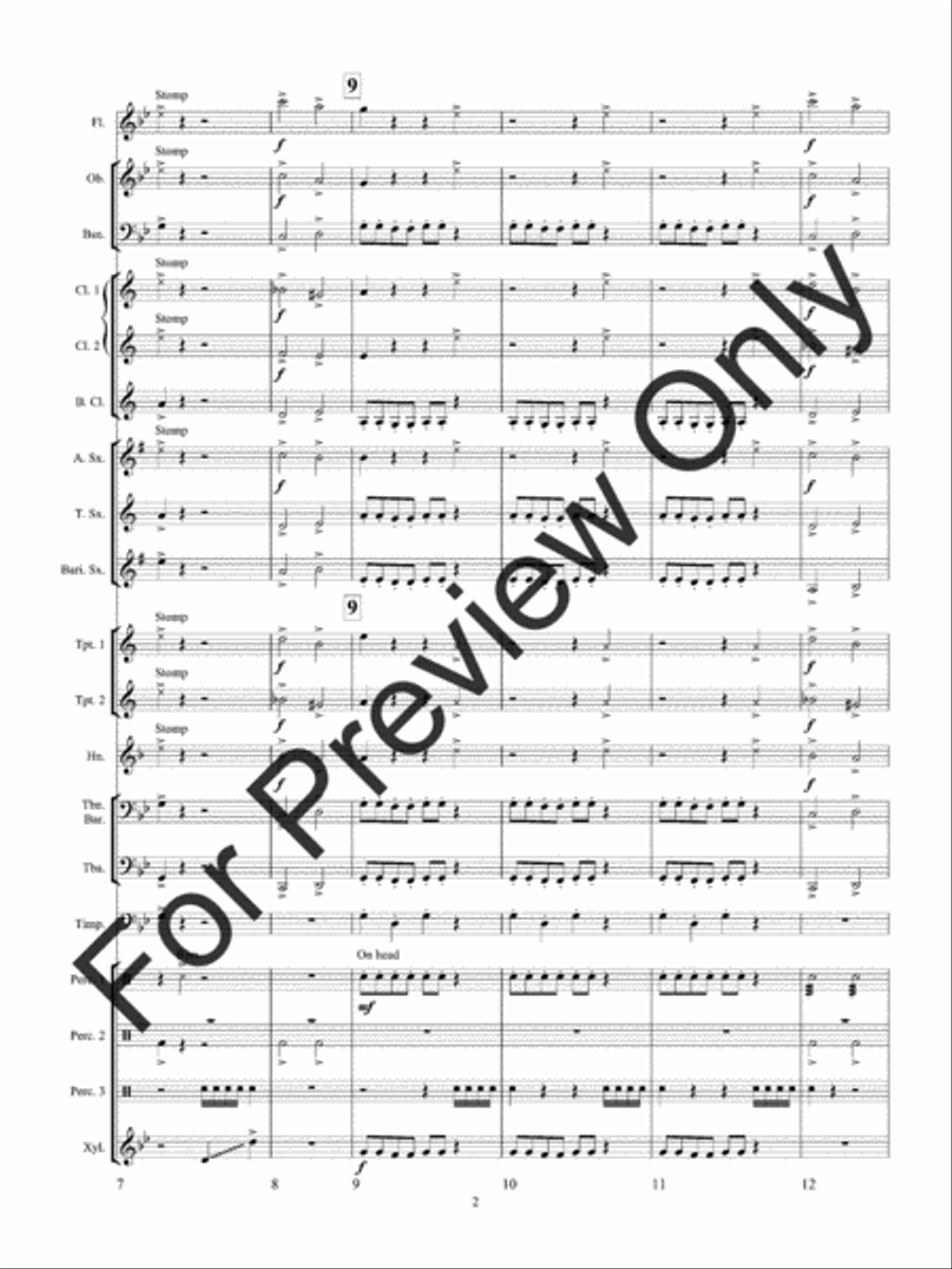 Poltergeist (Score) Concert Band scores gallery preview page 6