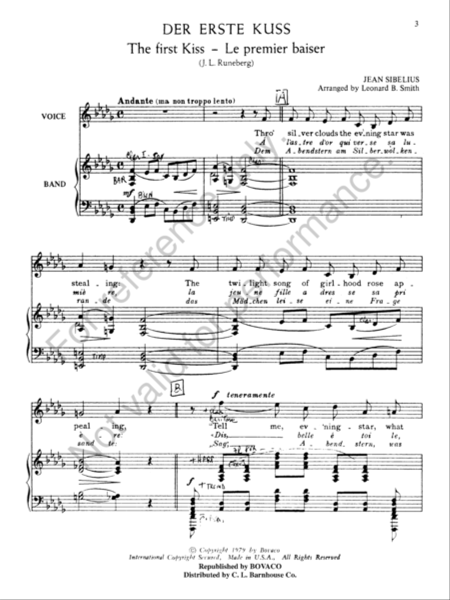 The First Kiss The First Kiss Concert Band scores gallery preview page 3
