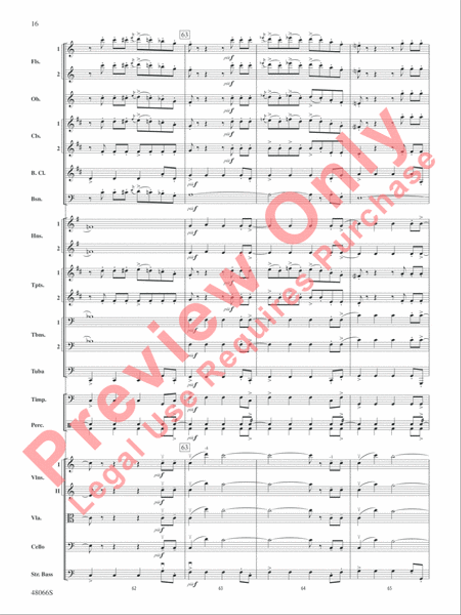 Blue Tango Full Orchestra scores gallery preview page 17