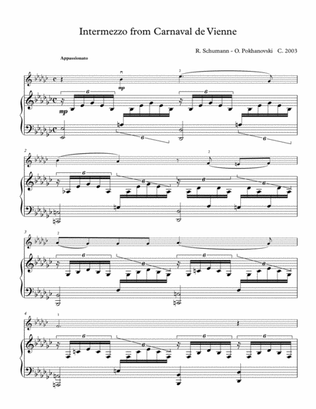 Schumann Carnaval de Vienne: Intermezzo