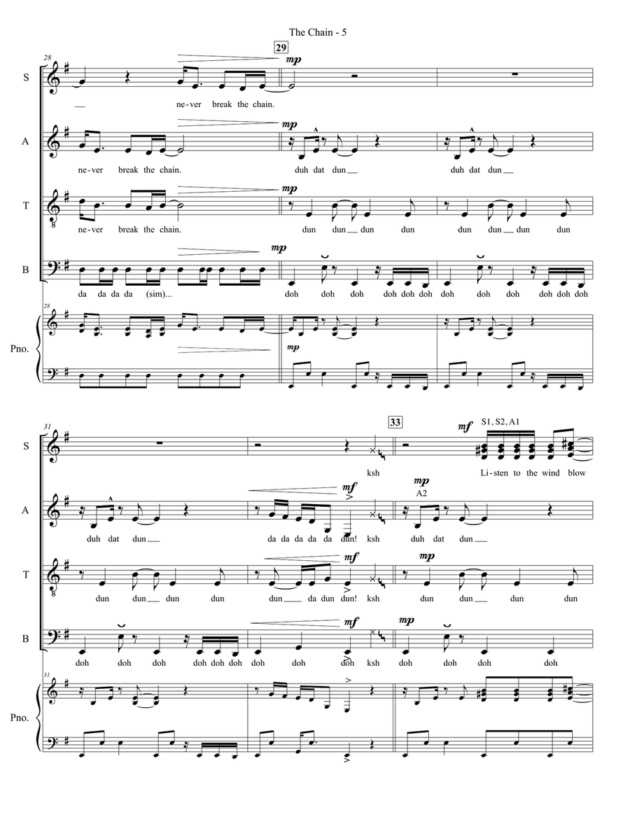 The Chain Divisi scores gallery preview page 5