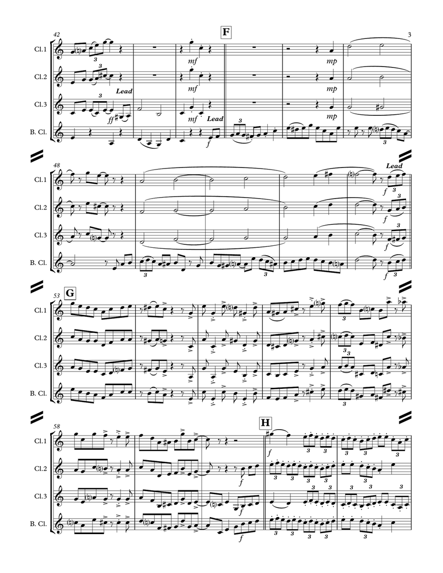 It's Beginning To Look Like Christmas Woodwind Ensemble scores gallery preview page 4
