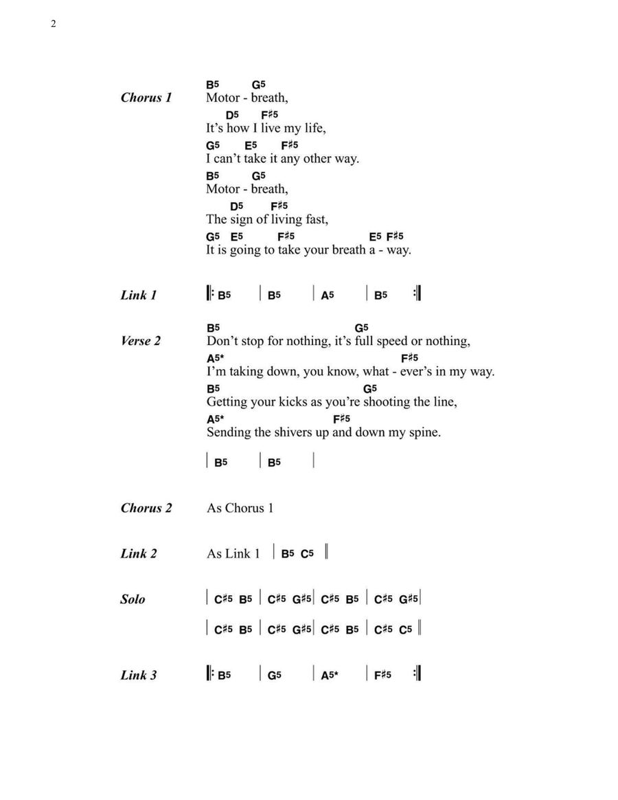 Motorbreath Electric Guitar scores gallery preview page 2