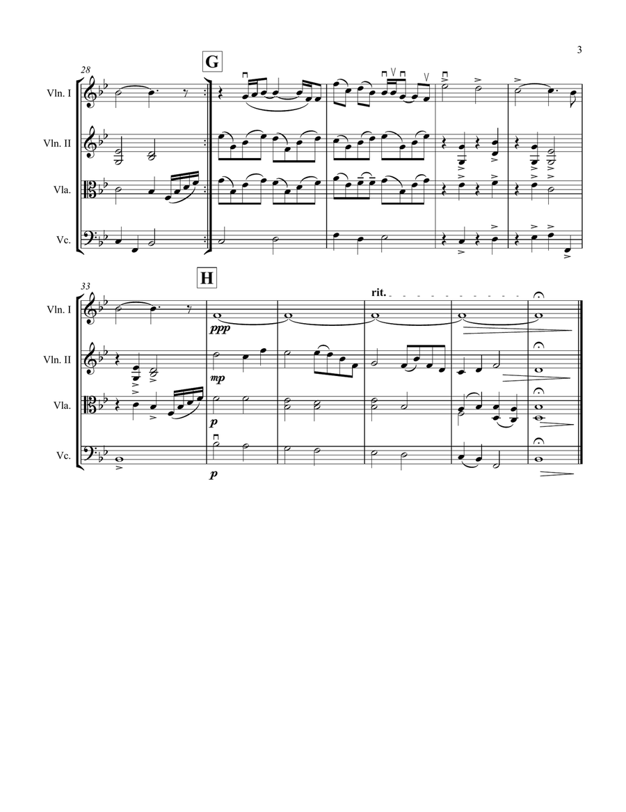Can You Feel The Love Tonight String Quartet scores gallery preview page 3