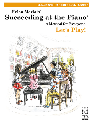 Book cover for Succeeding at the Piano, Lesson and Technique Book - Grade 4