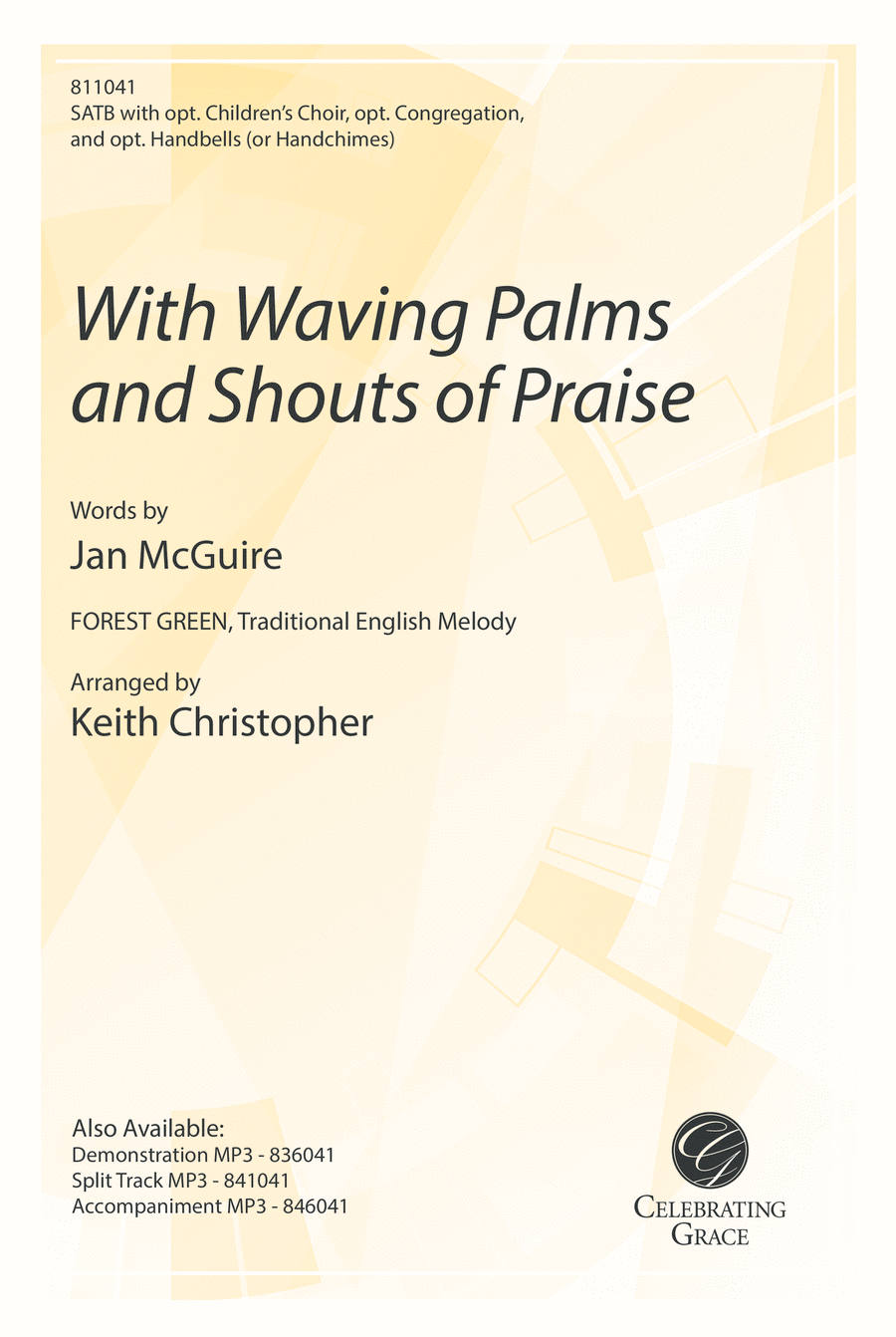 With Waving Palms and Shouts of Praise 4-Part scores gallery preview page 1