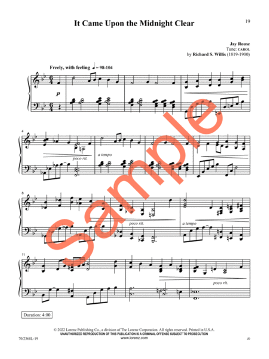 Glad Tidings of Great Joy Piano Solo scores gallery preview page 17