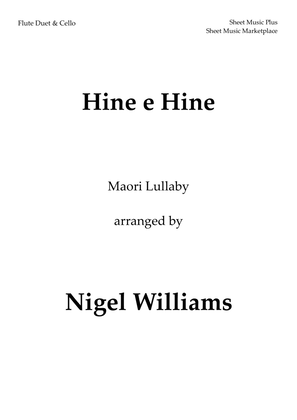 Hine e Hine (Maori Lullaby) for Two Flutes and Cello