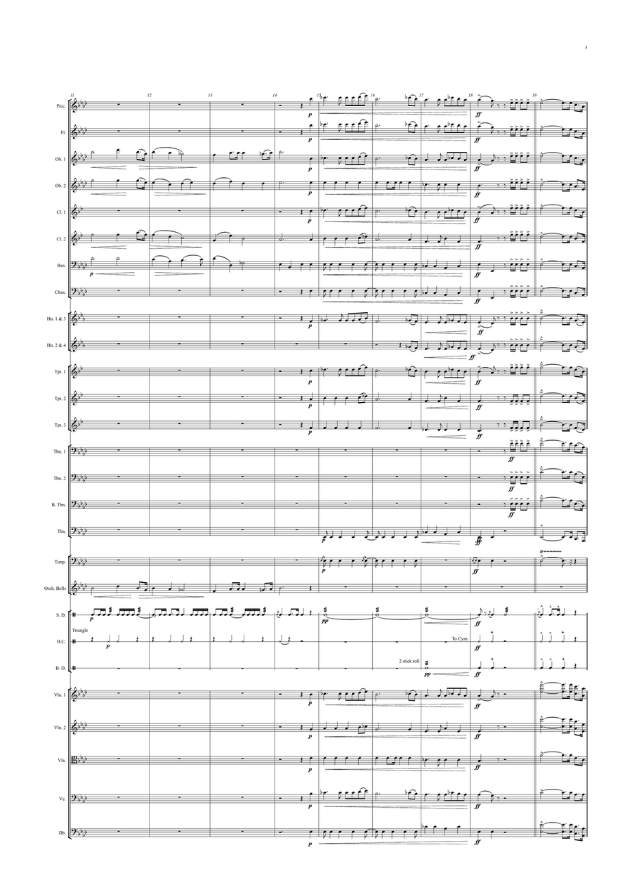 French National Anthem for Symphony Orchestra (Orchestre national d'Île-de-France Edition) Full Orchestra scores gallery preview page 3