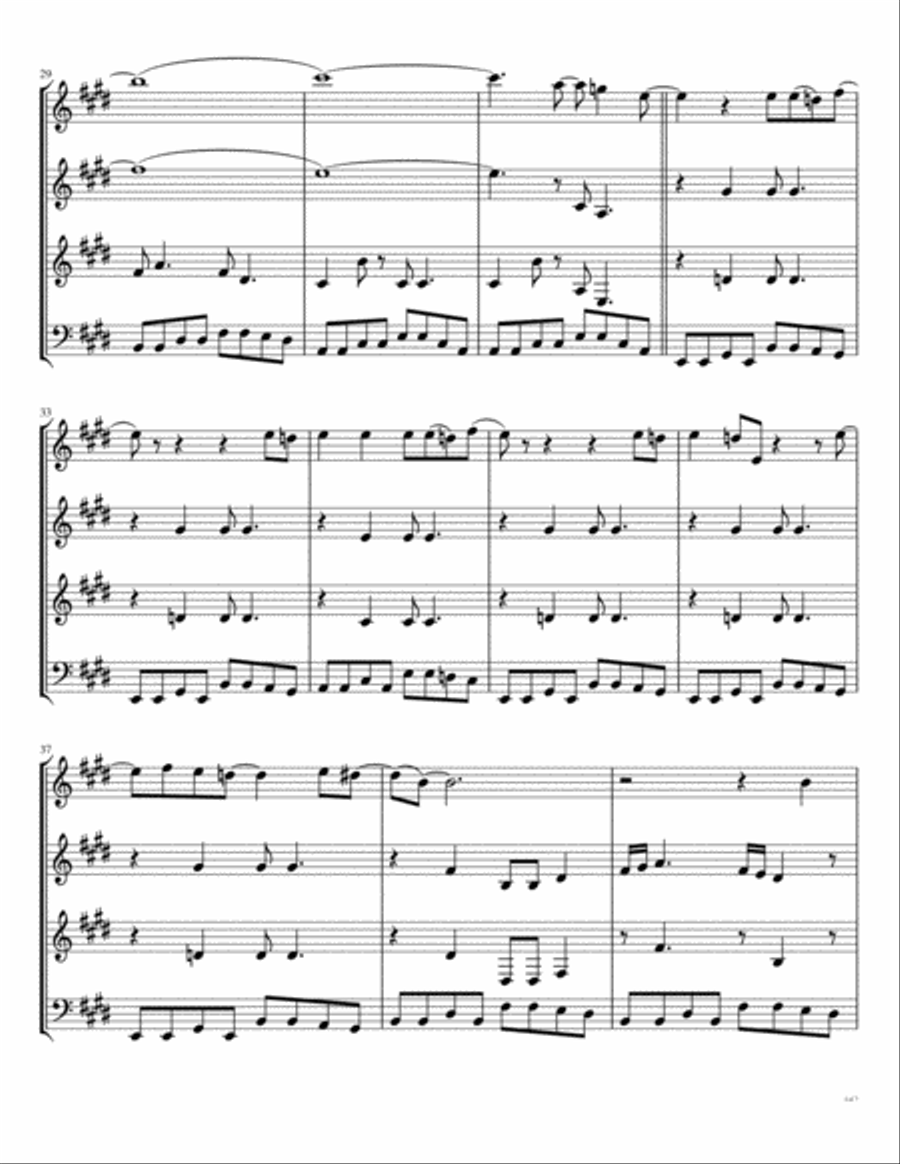 I Saw Her Standing There Woodwind Quartet scores gallery preview page 5