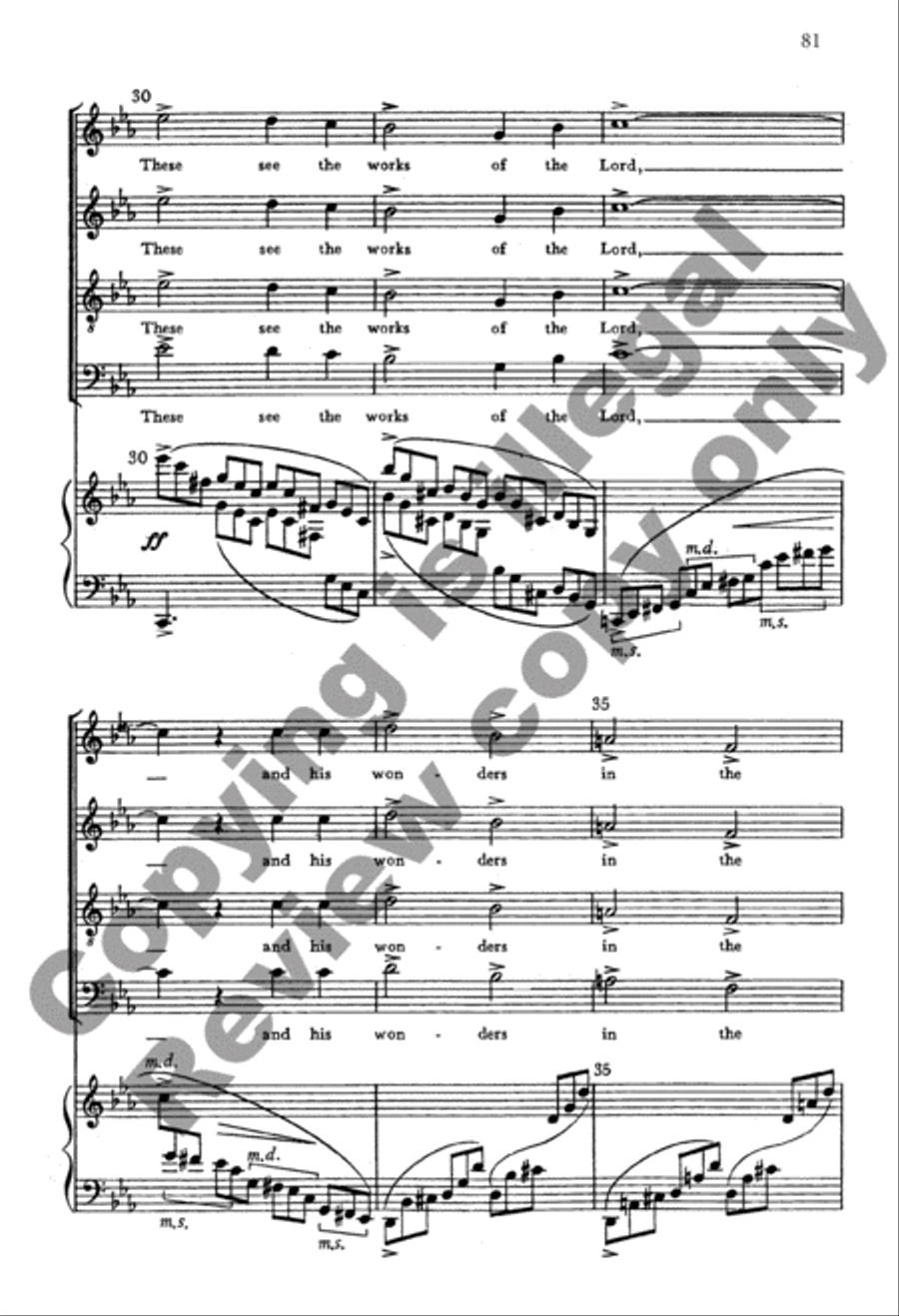 A Psalm Of Thanksgiving A Psalm Of Thanksgiving 4-Part scores gallery preview page 50