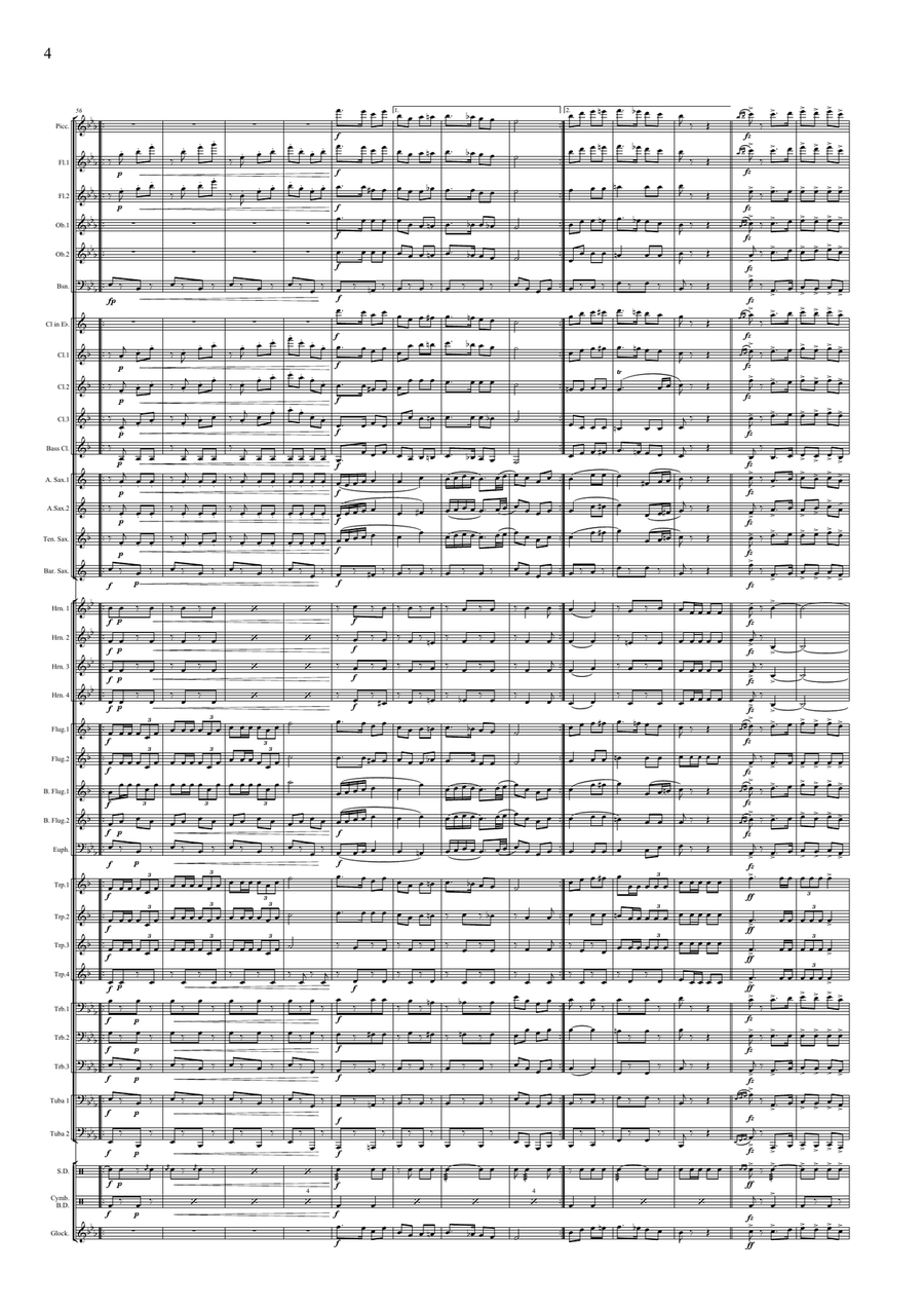 Horthy Miklós katonája vagyok... March Concert Band scores gallery preview page 6