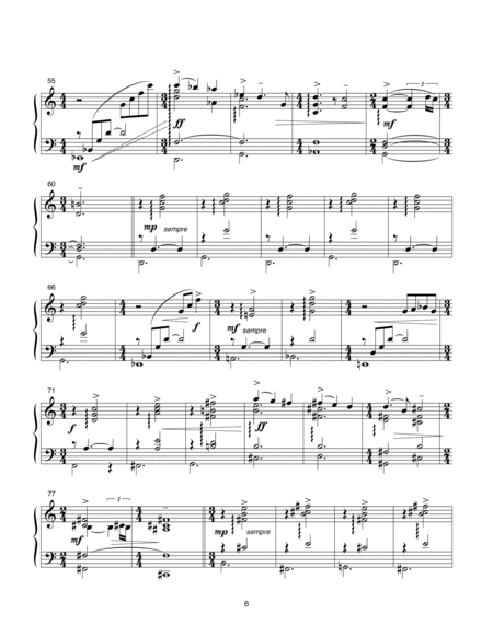 Waltzes, opus 101 (2002) harp part