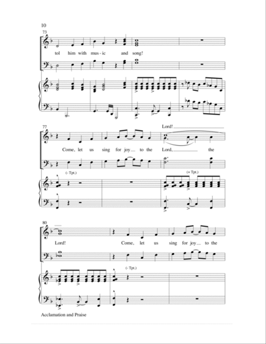 Acclamation and Praise Choir scores gallery preview page 10