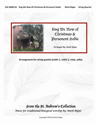 Book cover for Sing We Now Of Christmas & Personent Hodie (StA SQ00110)