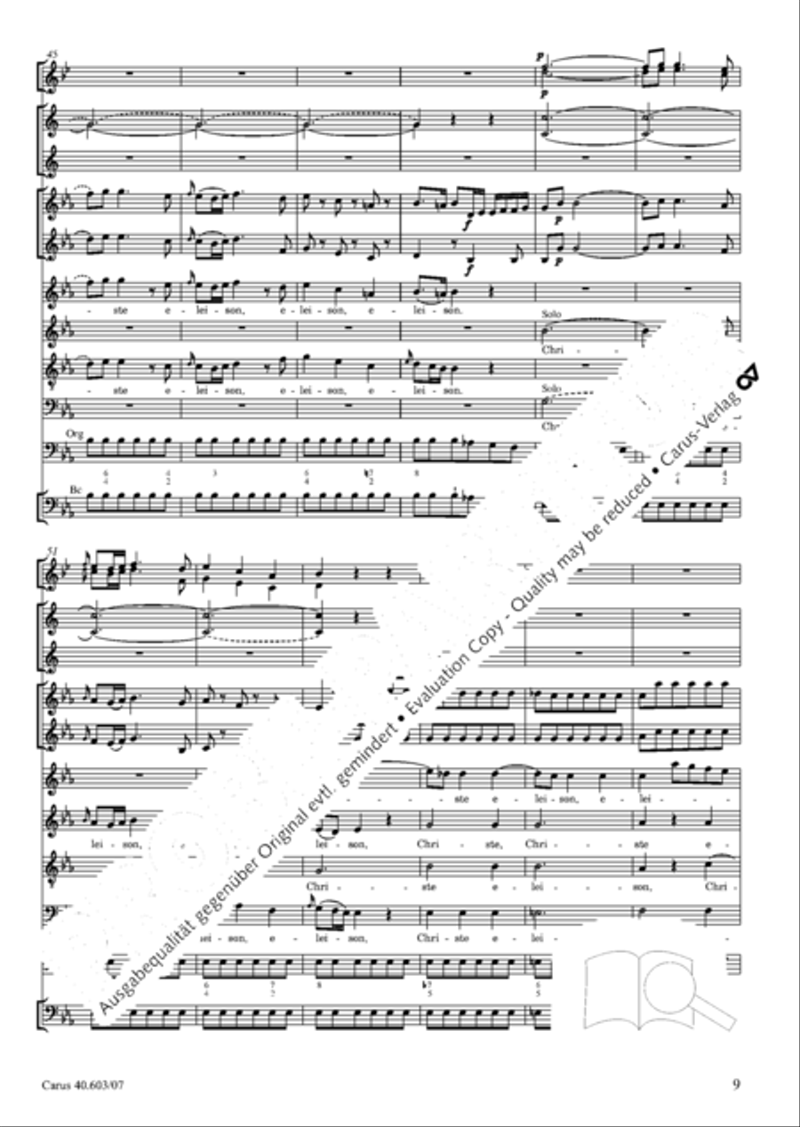 Grosse Orgelsolomesse in Es 4-Part scores gallery preview page 22