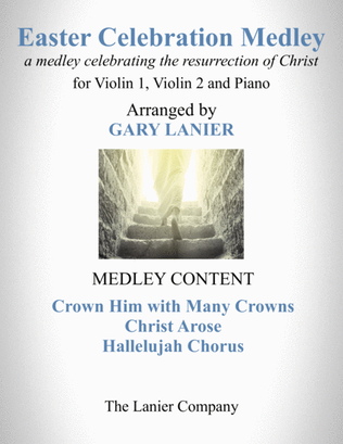 Book cover for EASTER CELEBRATION MEDLEY (for Violin 1, Violin 2 and Piano with Instrumental Parts)
